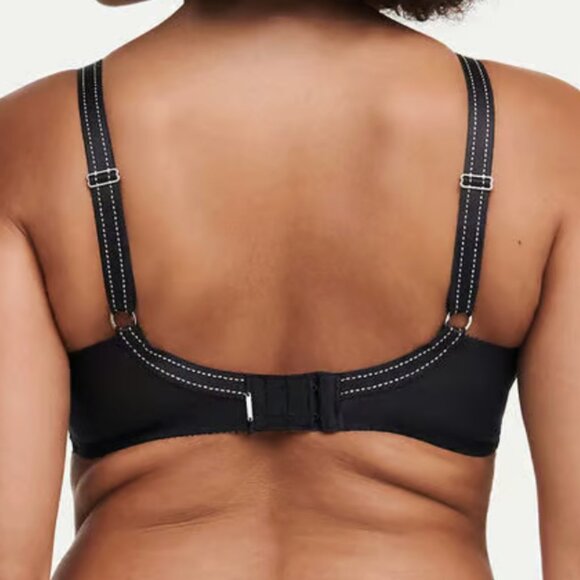 Chantelle Rive Gauche Lace Black Underwire Bra 32DDD - Picture 12 of 13